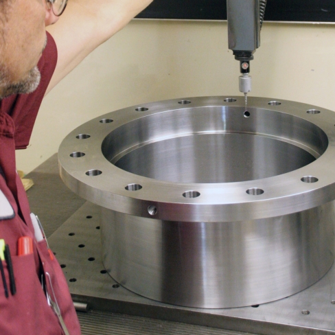 Machined Component under Quality Review