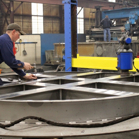 Reviewing Large Fabrication with Faro 510
